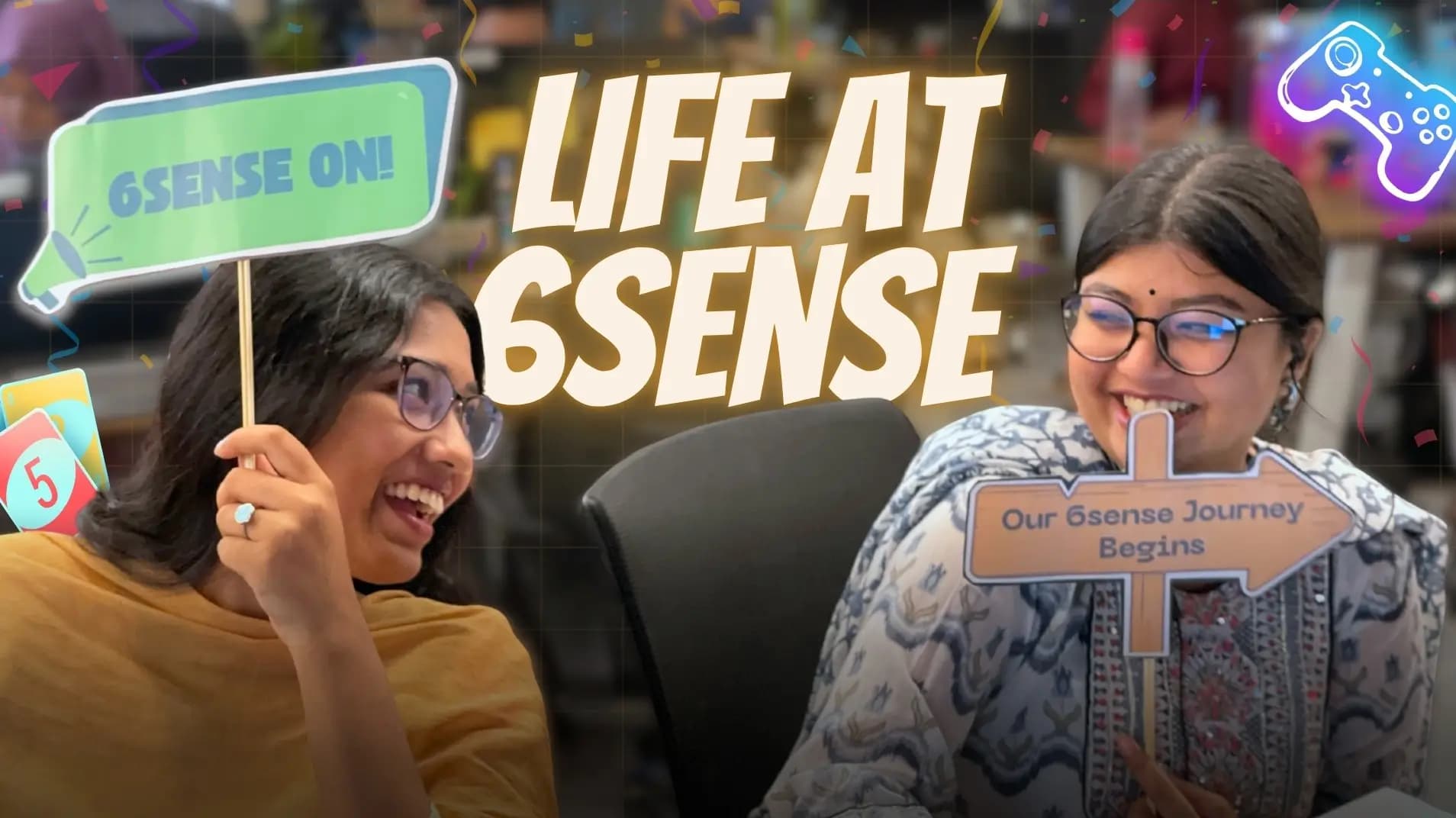 Life at 6Sense - Team members enjoying work