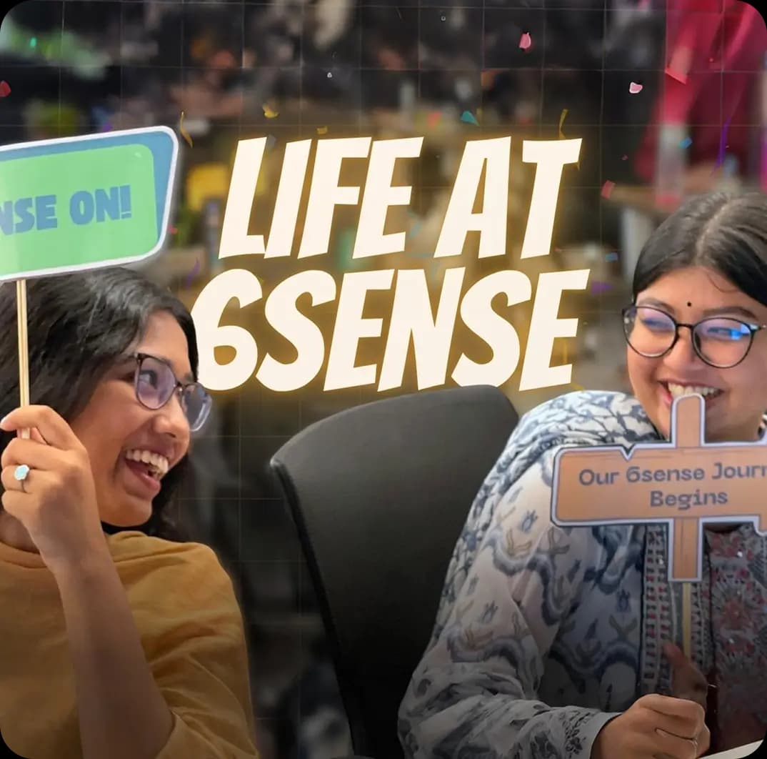 Life at 6Sense - Team members enjoying work